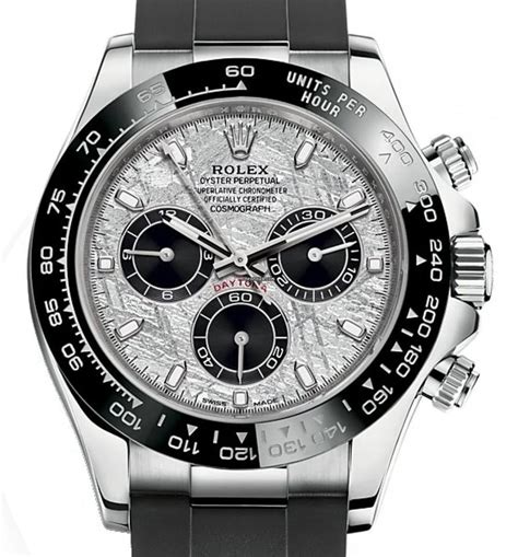 rolex daytona meteorite white gold|rolex cosmograph daytona white gold.